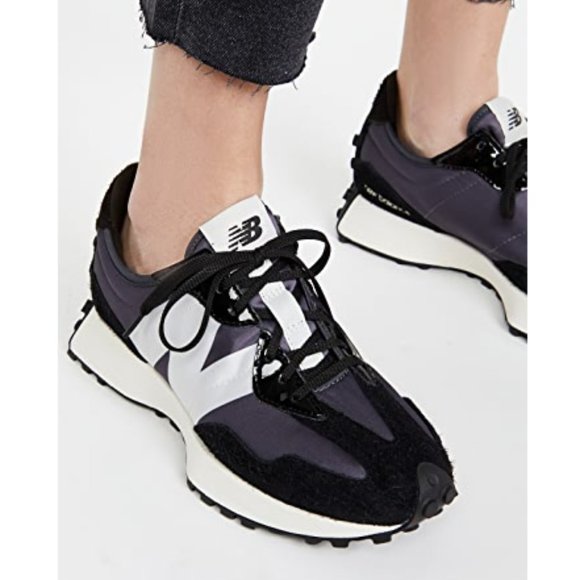 New Balance Shoes | New Balance 327 Classic Trainers Black Suede 65 | Poshmark